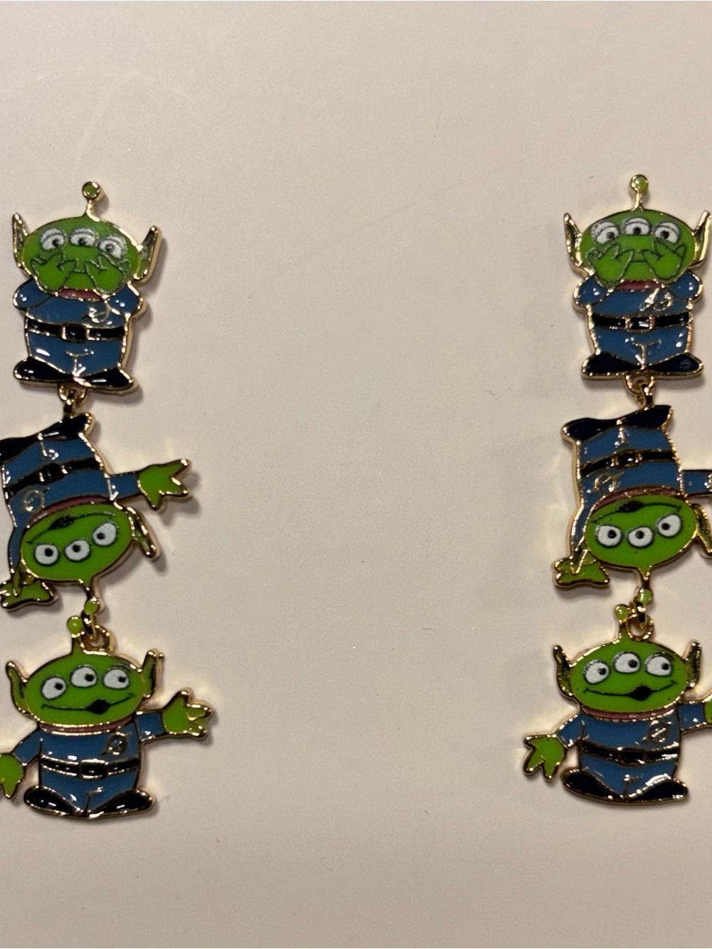 Disney Pixar Toy Story Alien BaubleBar Earrings NIB 1.5" Little Green Men